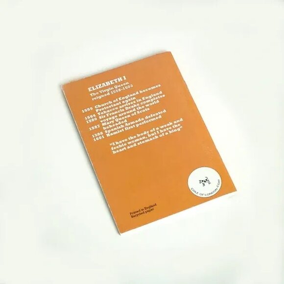 ($8) Elizabeth I Mini Notebook - Picture 2 of 2